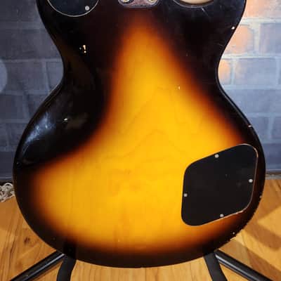 Vintage 1980s Hondo HL737 Singlecut LEFTY Sunburst image 21
