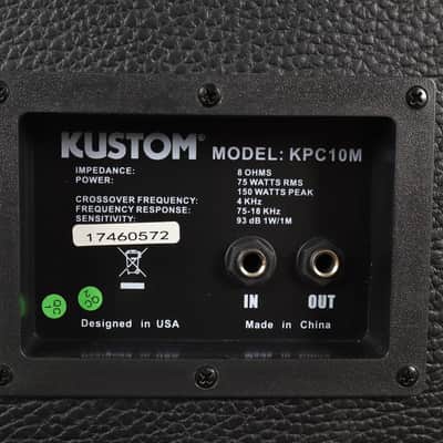 Kustom KPC10M PA Monitor Speaker Cabinet 2x6" 120w image 7
