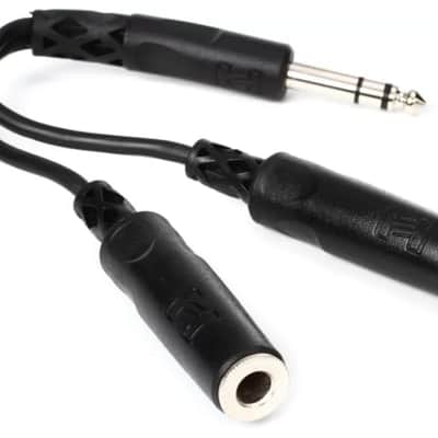 Immagine HOSA Y Cable, 1/4 in TRS to Dual 1/4 in TRSF YPP-118 - 2