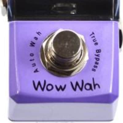 Joyo JF-322 Wow Wah (Auto wah) True Bypass Mini Pedal w/ 2 Patch Cables image 7
