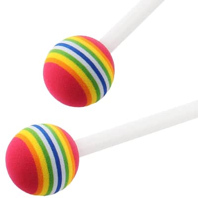 2 Pcs Drum Mallet 8.3 Inches Length, Wool Felt Drum Stick, Anti-Slip Bass Percussion Sticks, Instrument Band Accessory Part For Drums Snare Drums image 2