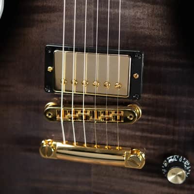 Gibson Les Paul Modern Supreme Electric Guitar - Transparent Ebony Burst with Hardshell Case image 12
