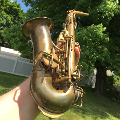 SUMMER DEAL MARTIN 1921 CURVED SOPRANO SAXOPHONE WITH ORIGINAL CASE SAX BUILT LIKE A TANK NEEDS OVERHAUL MECHNICALLY SOUND A CLASSICVINTAGE SOPRANO image 14
