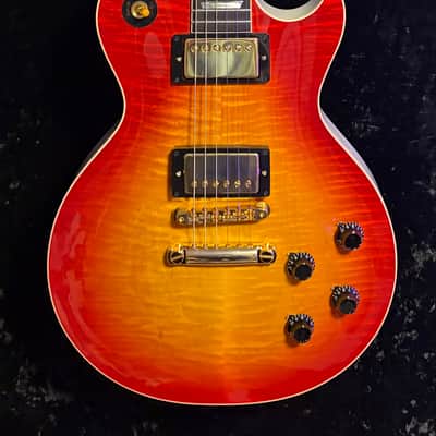 Gibson Custom Les Paul 59 2025 - Cherry burst, TV alpine white back/sides gloss image 1