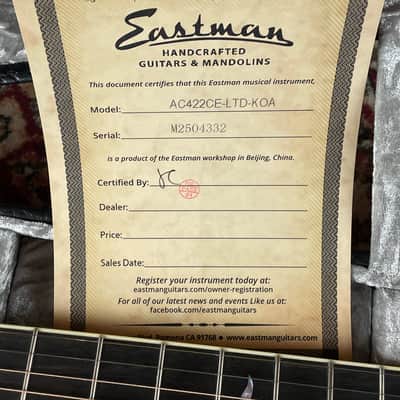 Eastman AC422CE-LTD-KOA + NEW (B-Stock) + incl. Case image 21