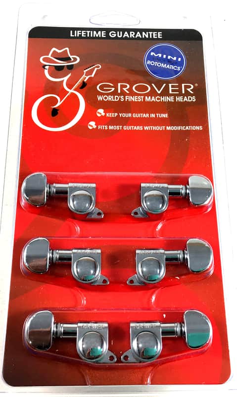 Grover 205C Mini Rotomatic 3+3 Tuning Machines image 1