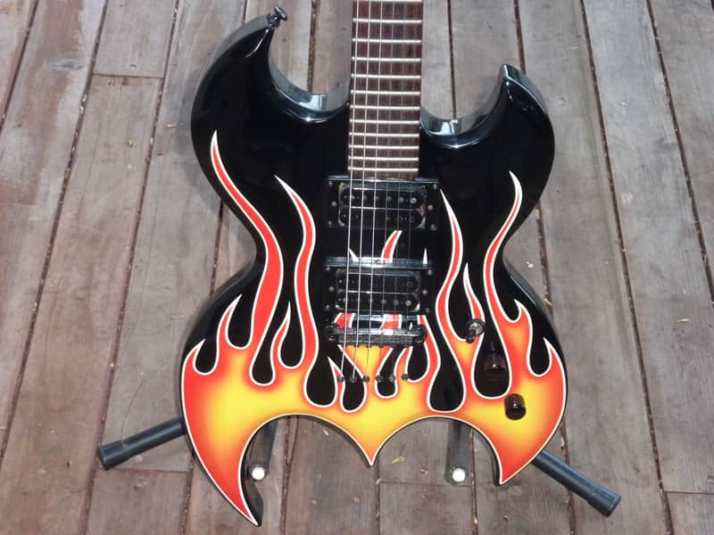 Brownsville Bat Flames Black w/Flames image 1
