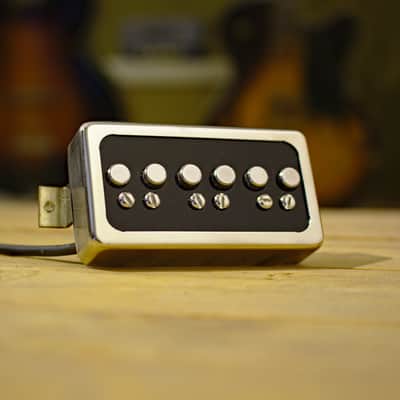 Mr.2000HB Dearmond style single coil  in standard  Humbucker size  for Hollow Body - Black Top image 5