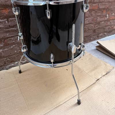 Sound Percussion 15" x 13" Floor Tom – Black – Chrome Hardware – Used image 3