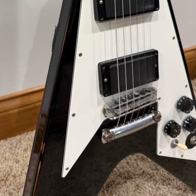 2012 Signed & Aged Gibson Custom Shop Kirk Hammett Signature Flying V - Aged Ebony image 9