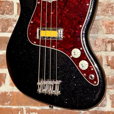 NEW Fender Gold Foil Jazz Bass - Black Sparkle, In Stock and Ships Fast and Free! Pro Setup Included! image 1