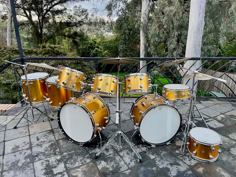 Hayman Vibrasonic 60s - Gold Ingot- 11pce- dble bass drums image 1
