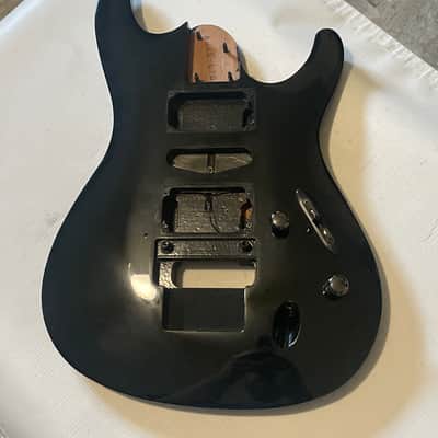 1994 Japan Ibanez S540 S Series Mahogany Glossy Black Guitar Body Lo-Pro Edge Tremolo Ready image 3