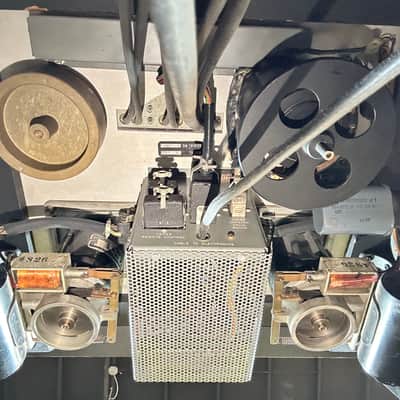 Ampex 354 & 350R Reel To Reel Transport & Preamp Magnetic Tape Recorder w/ Stand image 15