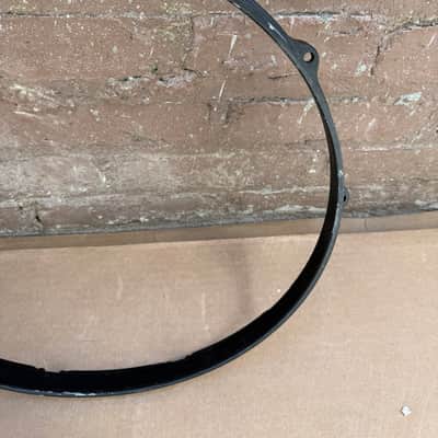 Unbranded 14" Black Die-Cast Drum Hoop Rim 10-Lug Snare/Tom Hoop - Good Condition image 3