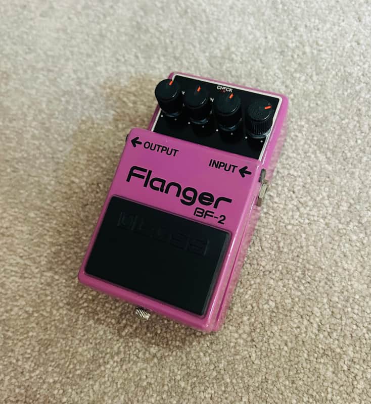 Boss BF-2 Flanger 1980-1984 (Black Label) Made In Japan | Reverb