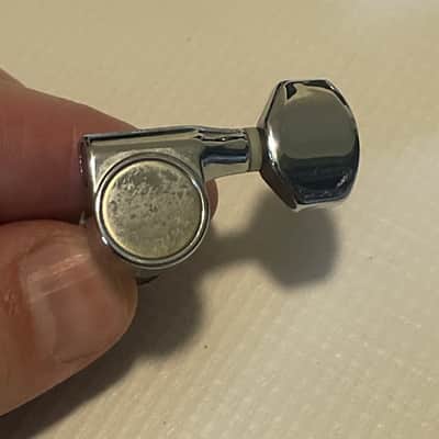 2000's Korean Era Ibanez RG & S Series Chrome Dual Pin Tuning Pegs Tuners 6 In LIne image 6