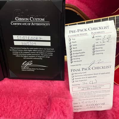 Gibson ES-335 Dot Memphis 2013 - Satin Red W/ Gibson Case image 21