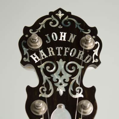 Deering Banjo Company  John Hartford 24 fret Model made for, owned and played by John Hartford 5 String Resonator Banjo (1982), ser. #1702, original black rigid foam case. image 8