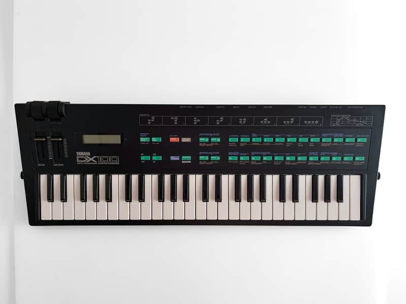 Yamaha DX100 Programmable Algorithm Synthesizer 1985 - Black image 1