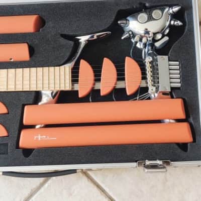 Teuffel Birdfish Electric Guitar – Rare 2000s Model in Apricot Matte – Complete with Original Case & Accessories image 9