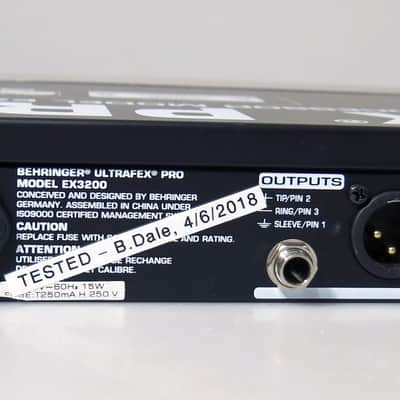 Behringer EX3200 Ultrafex PRO Multiband Sound Enhancer | Reverb