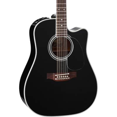 Takamine Legacy Series EF381SC 12-String Acoustic Electric Guitar - Black image 1