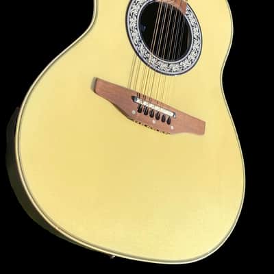 Ovation Model 1515 - 12 String Acoustic Electric -  Made in Korea - Circa 1983 - Pearl White - w/OHSC image 4