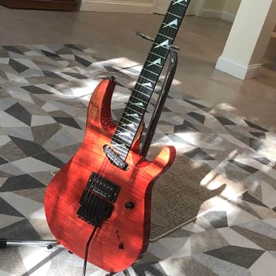 Hamer Californian Elite Flamed Maple 1992 - Salmon Blush Transparent image 1