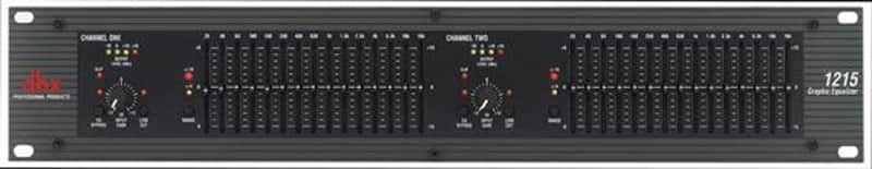 dbx 1215 Dual Channel 15 Band 2/3 Octave Graphic Equalizer image 1