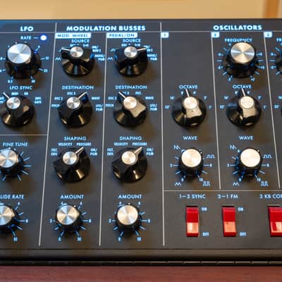 Moog Minimoog Voyager Select Series 44-Key Monophonic Synthesizer 2006 - 2013 - Cherry Cabinet image 4