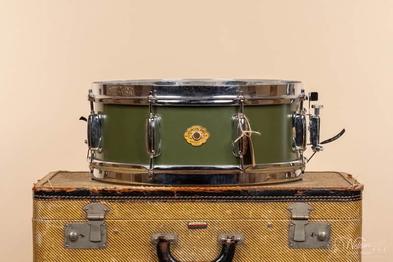 1990s Slingerland Nashville Era Radio King Refinished in Forest Green - 5.5x14 image 1