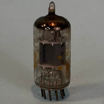 Vintage Amperex 9A8 PCF80 Made In Holland Gray Plate Halo Getter Tube! T530 image 2