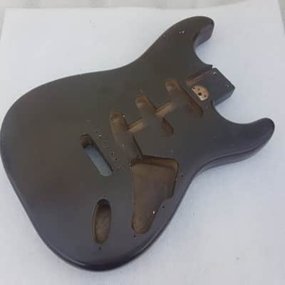 1977 FENDER STRATOCASTER USA BODY - BROWN over OLYMPIC WHITE image 1