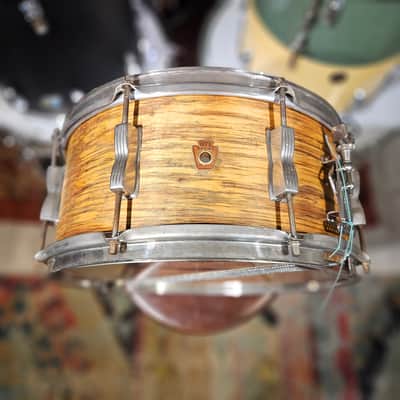 WFL 14x6.5" 3-ply Snare Drum - Nickel Hardware - 1950s image 1