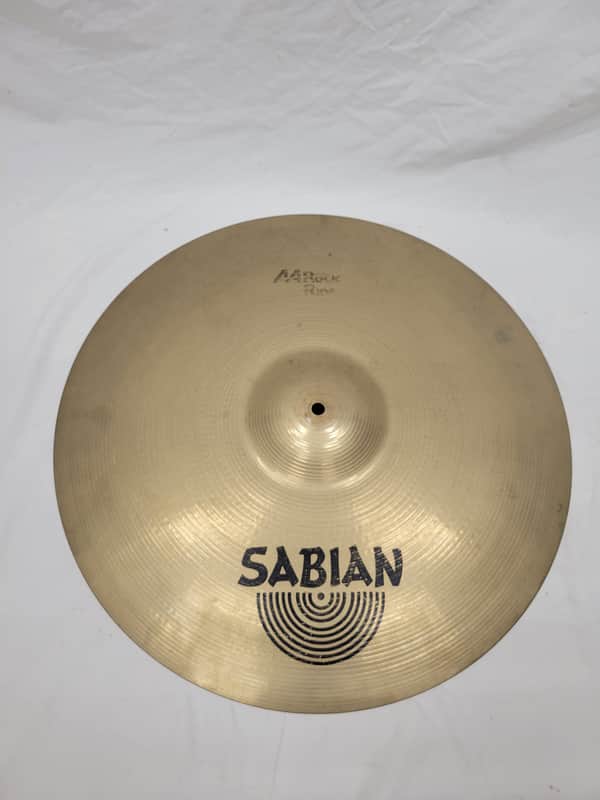 Sabian 21" AA Rock Ride Cymbal 1990 - 2001 - Brilliant (243-12) image 1