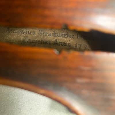 Violin Antonio Stradivarius label German violin 1800s Brown image 15