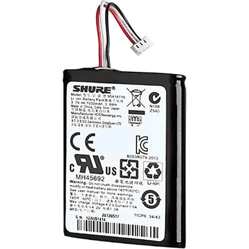 Shure SB901A Rechargeable Lithium-Ion Battery image 1