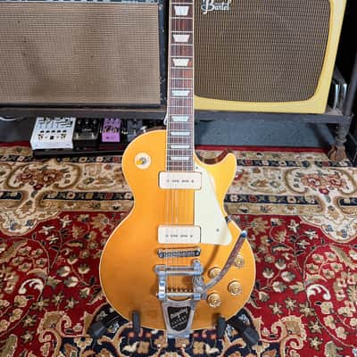 Gibson Les Paul Traditional P-90 Bigsby - Goldtop image 2