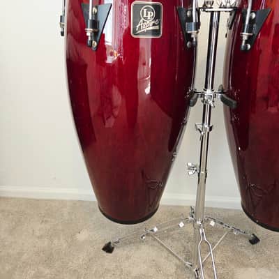 Latin Percussion LPA646-DW Aspire Series 10/11" Conga Set with Stand image 3