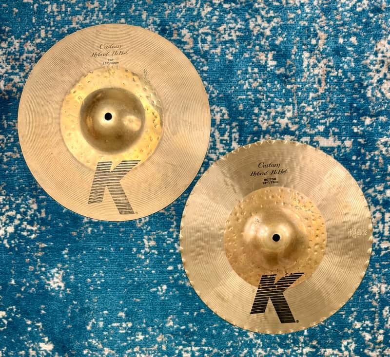 Don’t pay £529!! 13" Zildjian K CUSTOM HYBRID Hihats 875g 1126g image 1