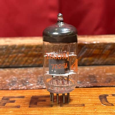 Vintage Amperex 7025 / 12AX7A Preamp Tube 12AX7 ECC83 Valve Orange Globe #273 image 3