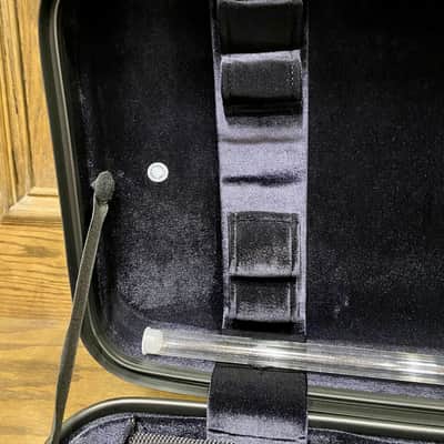 Bam France 'Supreme Hightech' Oblong Viola Case - Champagne with Black Trim image 6