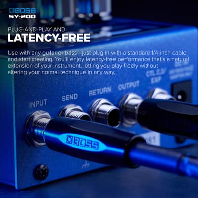 BOSS SY-200 SYNTHESIZER EFFECTS PEDAL – Advanced BOSS Polyphonic Guitar Synth Technology in a Streamlined 200 Series Pedal for any Guitar or Bass – Full MIDI I/O – 128 Memories – 171 Synth Sounds image 7