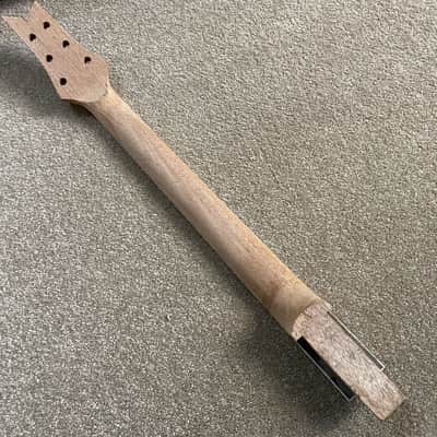 Unfinished Mahogany Wood Guitar Neck, Rosewood 24 Frets Fingerboard image 5