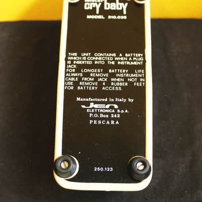 JEN Mister Crybaby Wah / Volume Pedal 1970's Italy RARE! image 5