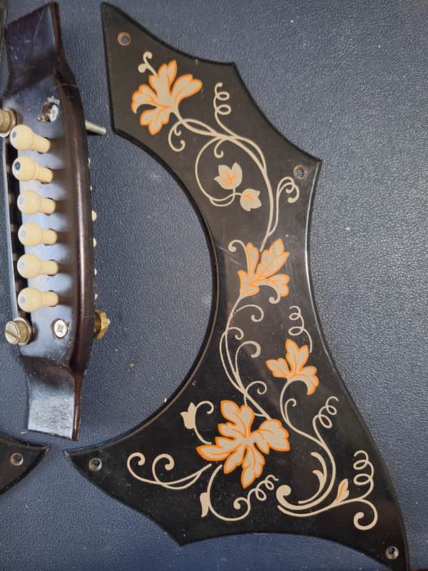 Vintage Kay G-440 Original Engraved Pickguard Set & Tailpiece – 1960s image 1
