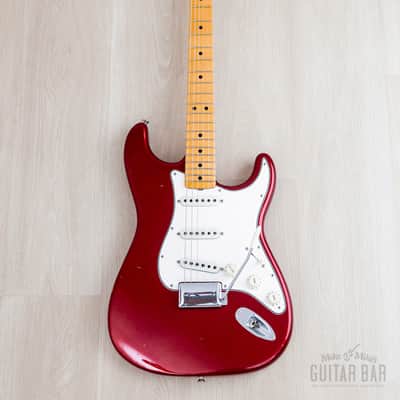 2020 Fender Custom Shop Limited Edition 1969 Stratocaster Journeyman Relic Aged Firemist Red w/ Case, COA, Tags image 2