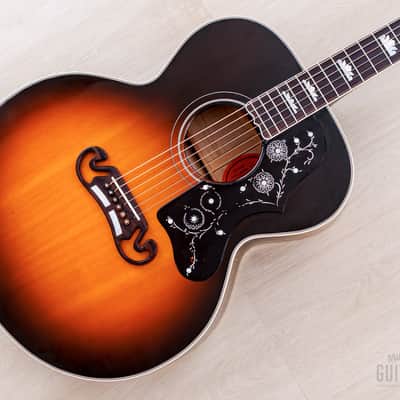 1995 Gibson J-200 Jumbo Guitar Vintage Sunburst, Figured Maple w/ Case image 1