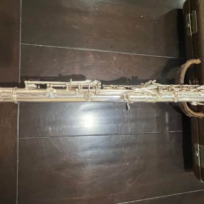 Penzel Mueller Double Wall Silver Clari-Met  Bb Clarinet 1920 - sterling silver image 4